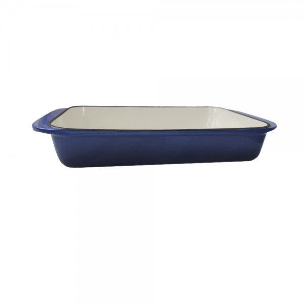 Asadera De Hierro Enlozada Azul 35 Cm